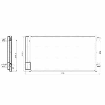 Condenseur, climatisation FT5487D Ava Quality Cooling