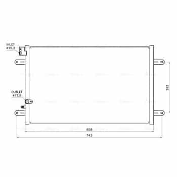 Condenseur, climatisation AI5458 Ava Quality Cooling