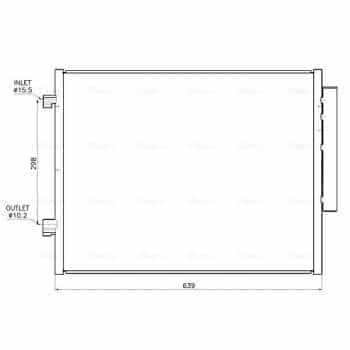 Condenseur, climatisation AL5159D Ava Quality Cooling