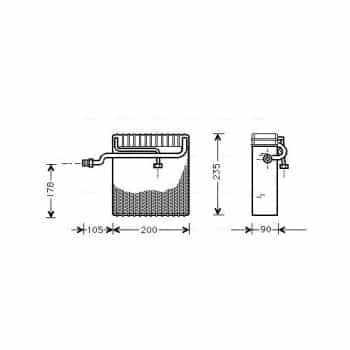Evaporateur climatisation