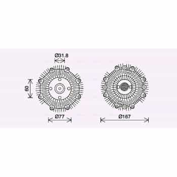 Embrayage, ventilateur de radiateur