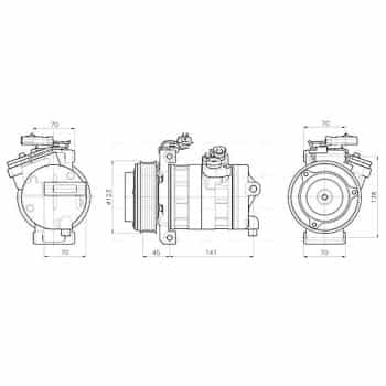 Compresseur, climatisation JEAK092 Ava Quality Cooling