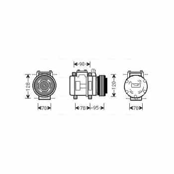 Compresseur, climatisation AUAK028 Ava Quality Cooling