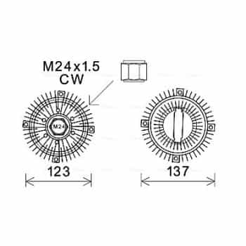 Embrayage, ventilateur de radiateur