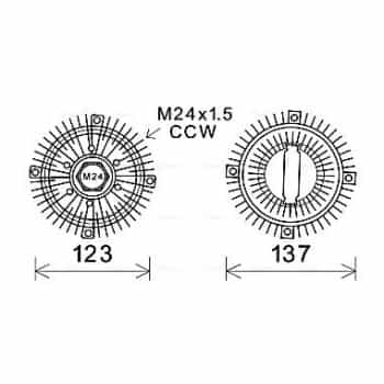 Embrayage, ventilateur de radiateur