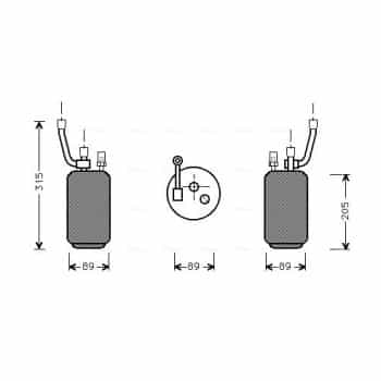 Filtre déshydratant, climatisation