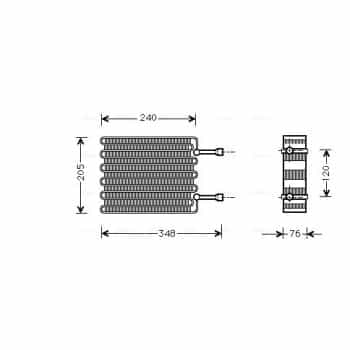 Evaporateur climatisation