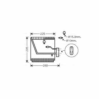 Evaporateur climatisation