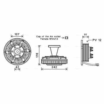 Embrayage, ventilateur de radiateur