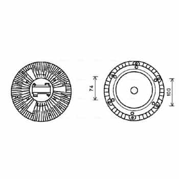 Embrayage, ventilateur de radiateur