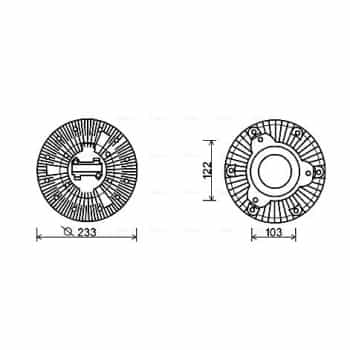 Embrayage, ventilateur de radiateur