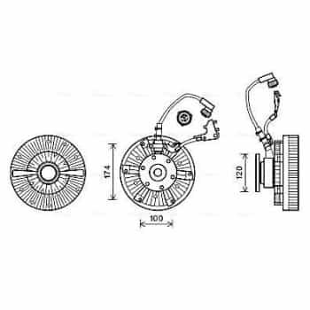 Embrayage, ventilateur de radiateur