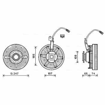 Embrayage, ventilateur de radiateur