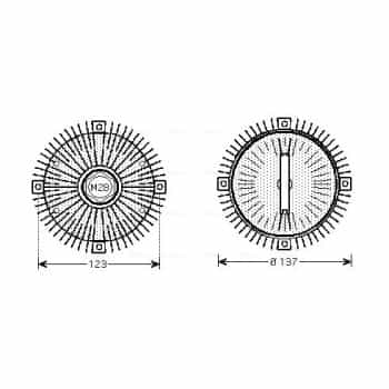Embrayage, ventilateur de radiateur