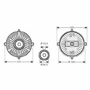 Embrayage, ventilateur de radiateur