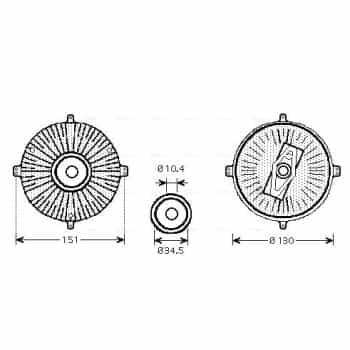 Embrayage, ventilateur de radiateur