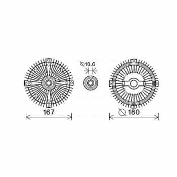 Embrayage, ventilateur de radiateur