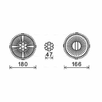 Embrayage, ventilateur de radiateur