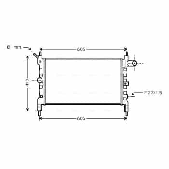 Radiateur, refroidissement du moteur OLA2023 Ava Quality Cooling