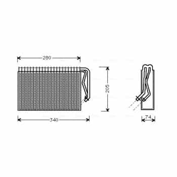 Evaporateur climatisation