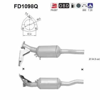 Filtre à particules FD1098Q AS