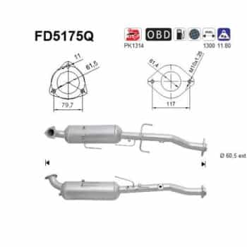 Filtre à particules FD5175Q AS