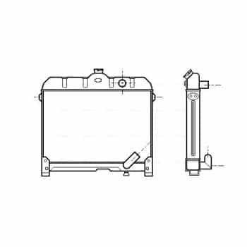 Radiateur, refroidissement du moteur MS2044 Ava Quality Cooling