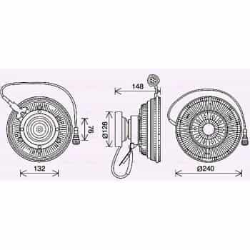 Embrayage, ventilateur de radiateur