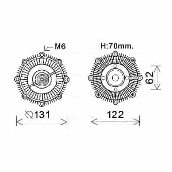 Embrayage, ventilateur de radiateur