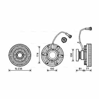 Embrayage, ventilateur de radiateur