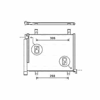 Condenseur, climatisation VNA5327D Ava Quality Cooling