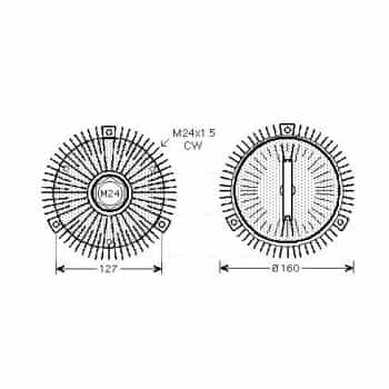 Embrayage, ventilateur de radiateur