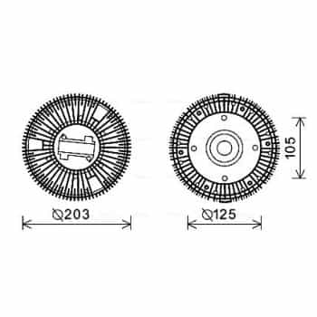 Embrayage, ventilateur de radiateur
