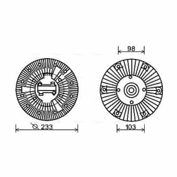 Embrayage, ventilateur de radiateur
