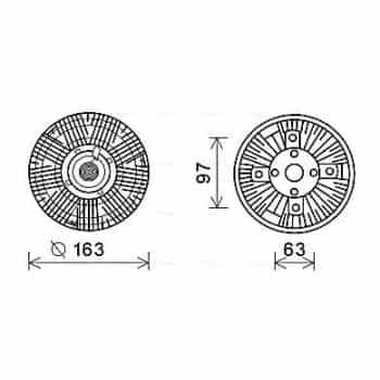 Embrayage, ventilateur de radiateur