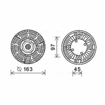 Embrayage, ventilateur de radiateur