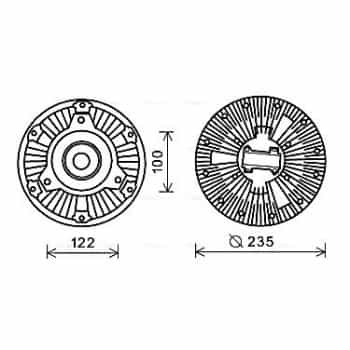 Embrayage, ventilateur de radiateur