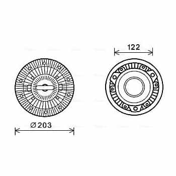 Embrayage, ventilateur de radiateur
