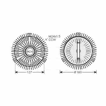 Embrayage, ventilateur de radiateur