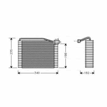 Evaporateur climatisation