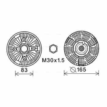 Embrayage, ventilateur de radiateur