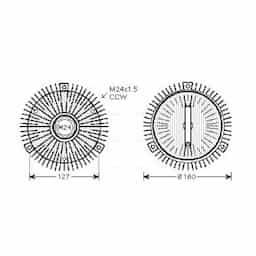 Embrayage, ventilateur de radiateur