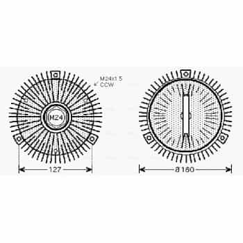 Embrayage, ventilateur de radiateur