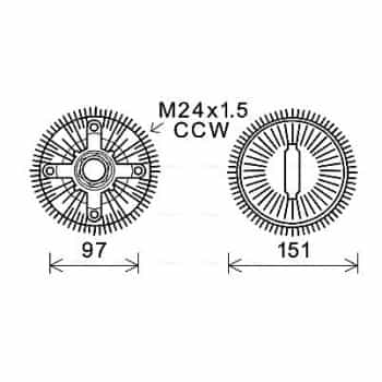Embrayage, ventilateur de radiateur