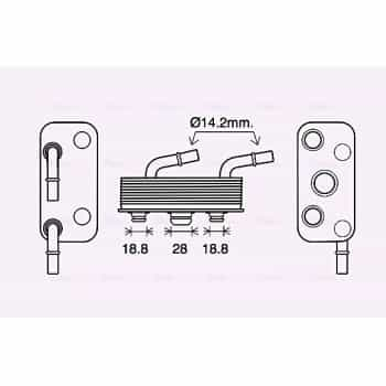 Radiateur d'huile de boîte automatique