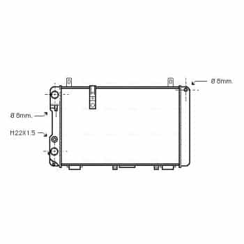 Radiateur, refroidissement du moteur CN2005 Ava Quality Cooling