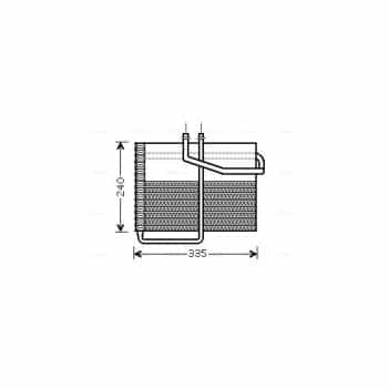 Evaporateur climatisation