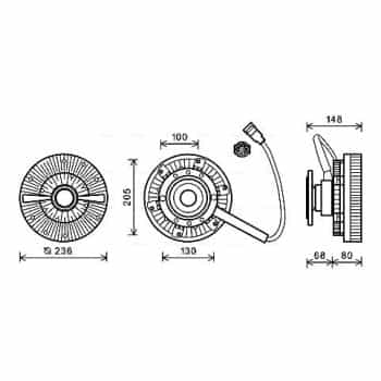 Embrayage, ventilateur de radiateur