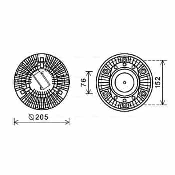Embrayage, ventilateur de radiateur