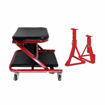 Winparts GO ! Ensemble de garage Chariot couché et supports d'essieu 3 pièces